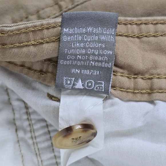 Berkley Jensen Men's 34 Khaki Cargo Shorts Flat Front Stretch Utility Pockets - Picture 3 of 7